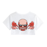Titan Colosal - Crop Top Doble estampado